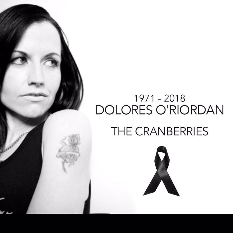 Солістка гурту The Cranberries померла у віці 46 років Солістка гурту The Cranberries померла у віці 46 років