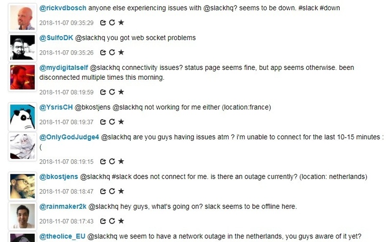 Популярний корпоративний месенджер Slack «ліг» по усій Європі Популярний корпоративний месенджер Slack «ліг» по усій Європі