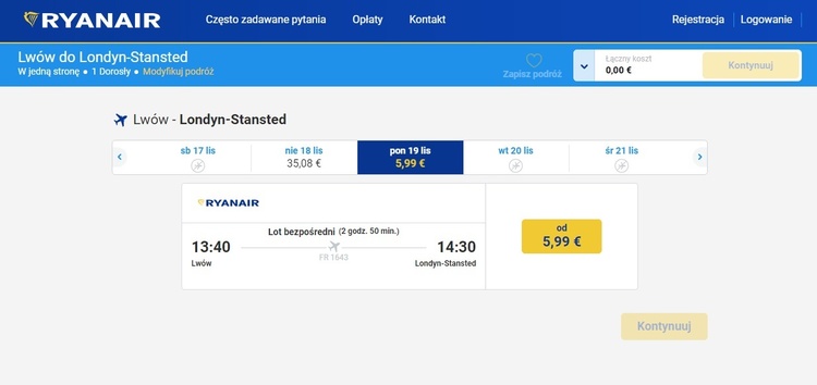 Ryanair до кінця дня розпродає 1 млн авіаквитків – найдешевші 5,9 євро Ryanair до кінця дня розпродає 1 млн авіаквитків – найдешевші 5,9 євро