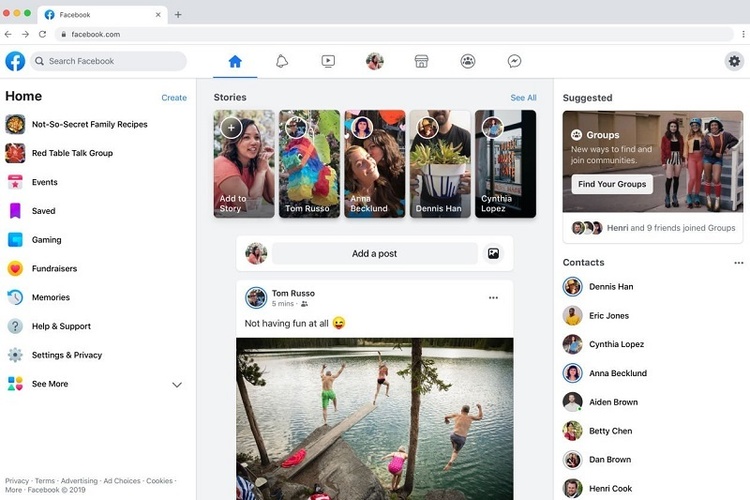 Прощай, синій: в найближчі місяці Цукерберг змінить дизайн Facebook Прощай, синій: в найближчі місяці Цукерберг змінить дизайн Facebook