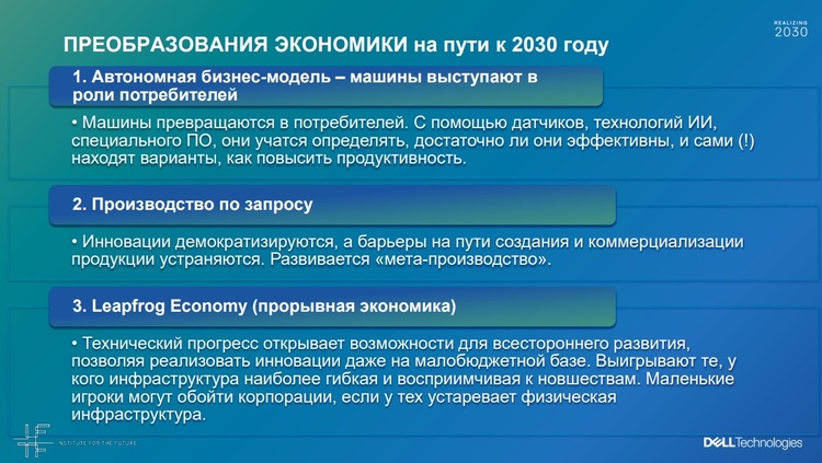 Экономика 2030: какие технологии предопределят будущее Экономика 2030: какие технологии предопределят будущее