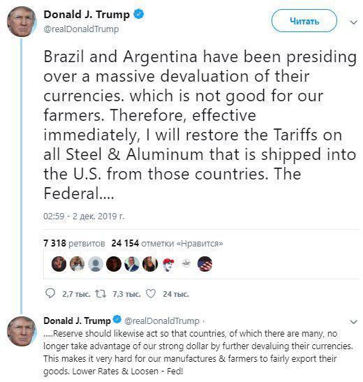 Болсонару похвалився, що має прямий канал для зв'язку з Трампом Болсонару похвалився, що має прямий канал для зв'язку з Трампом