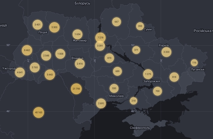 За добу на коронавірус захворіли 856 українців За добу на коронавірус захворіли 856 українців