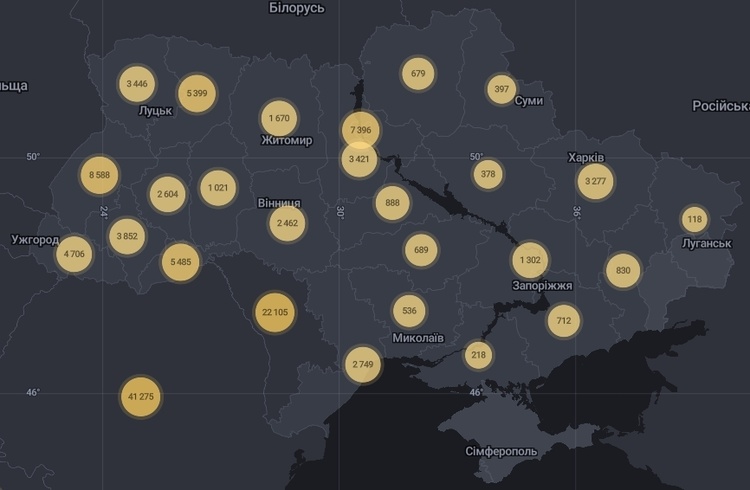 В Україні за добу підтвердили 972 випадки захворювання на Covid-19 В Україні за добу підтвердили 972 випадки захворювання на Covid-19