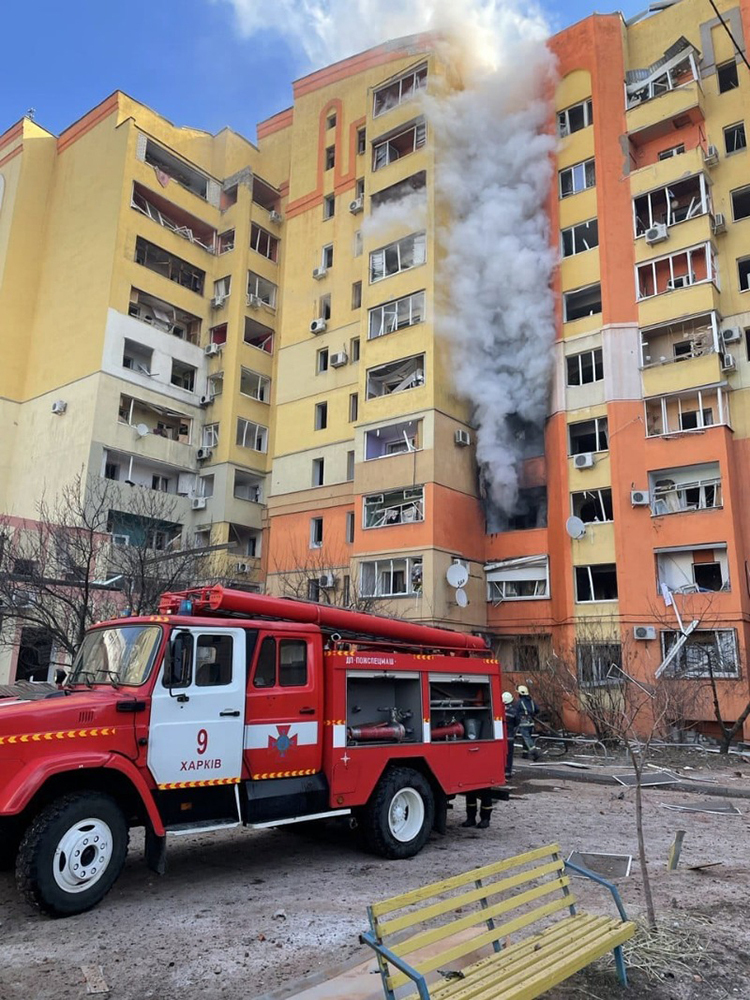 Окупанти обстріляли Московський район в Харкові Окупанти обстріляли Московський район в Харкові