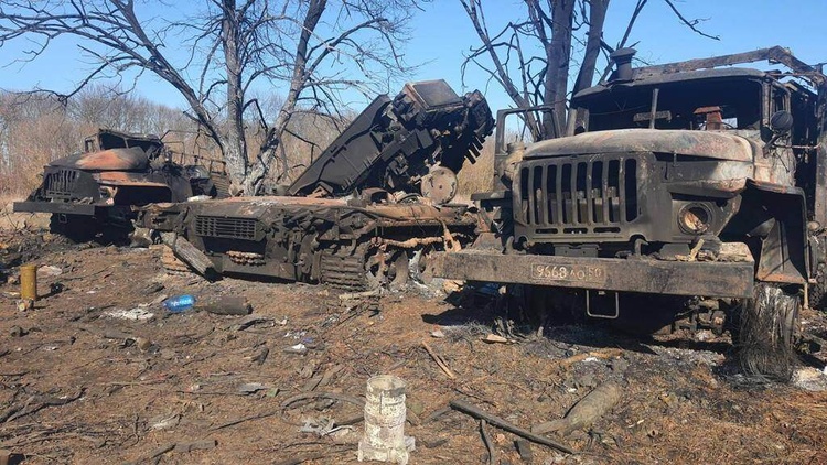 Welcome to hell: Сили оборони знищили колону ворожої техніки на Сумщині Welcome to hell: Сили оборони знищили колону ворожої техніки на Сумщині