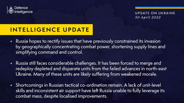 Росія сподівається усунути те, що стримує її прогрес в Україні – британська розвідка Росія сподівається усунути те, що стримує її прогрес в Україні – британська розвідка