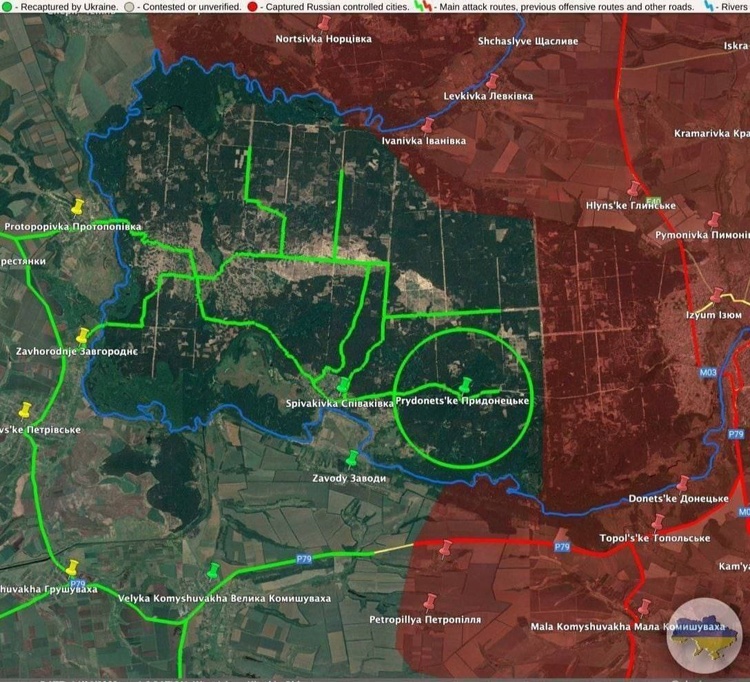 ЗСУ наблизилися до Ізюма: військові за 10 км від центру міста – OSINT-аналітики ЗСУ наблизилися до Ізюма: військові за 10 км від центру міста – OSINT-аналітики