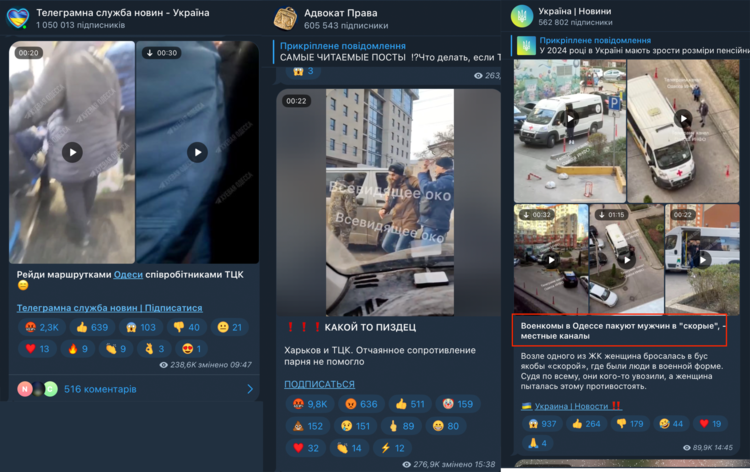 Українські телеграм-канали поширюють фейки та маніпулюють на темі мобілізації – ІМІ Українські телеграм-канали поширюють фейки та маніпулюють на темі мобілізації – ІМІ