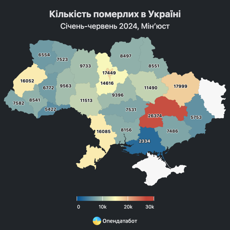 Смертність утричі перевищила народжуваність в Україні Смертність утричі перевищила народжуваність в Україні