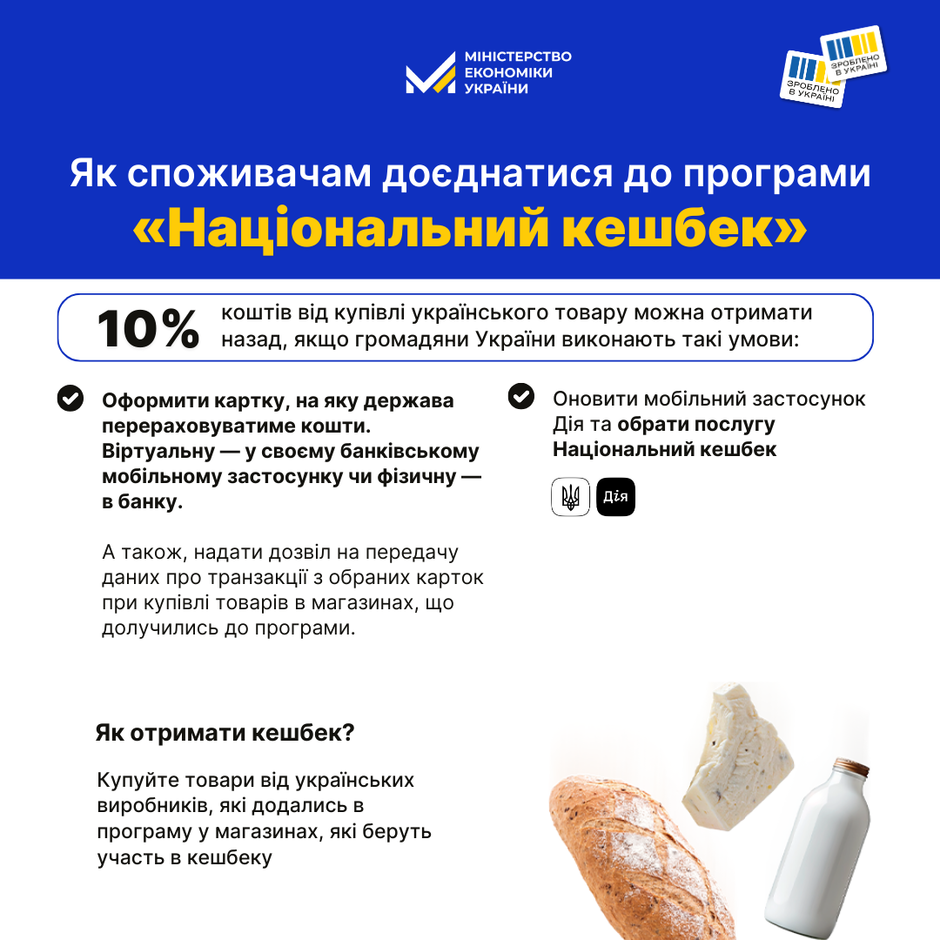 Стартувала реєстрація виробників на участь у програмі «Національний кешбек». Як до неї потрапити Стартувала реєстрація виробників на участь у програмі «Національний кешбек». Як до неї потрапити