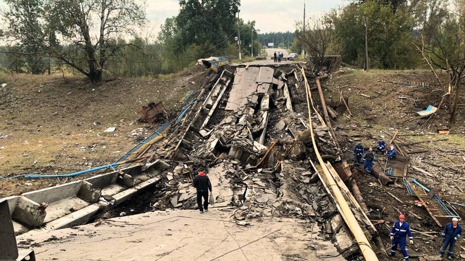 Дорога життя. Як Балаклійська громада планує відбудову мосту, зруйнованого росіянами Дорога життя. Як Балаклійська громада планує відбудову мосту, зруйнованого росіянами
