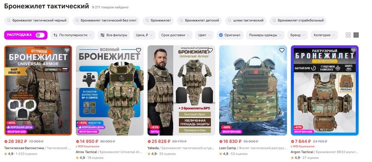 Не Wildberries єдиним: які великі онлайн-маркети рф продовжують торгувати бойовими БпЛА, бронежилетами та іншими товарами для війни Не Wildberries єдиним: які великі онлайн-маркети рф продовжують торгувати бойовими БпЛА, бронежилетами та іншими товарами для війни