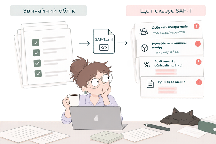 Перше вивантаження SAF-T показує не якість ERP, а якість обліку за останні кілька років Перше вивантаження SAF-T показує не якість ERP, а якість обліку за останні кілька років