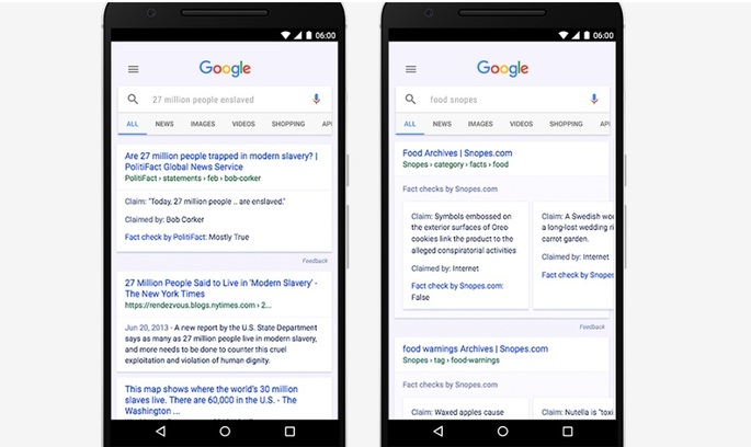 фото Google Правда чи фейк? Google вводить нову позначку для новин