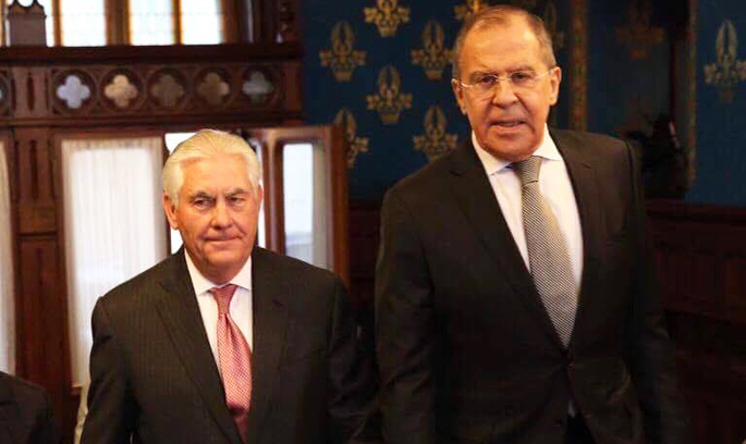 Державний секретар США Рекс Тіллерсон з Сергієм Лавровим Тіллерсон на зустрічі G7 висунув ультиматум Росії