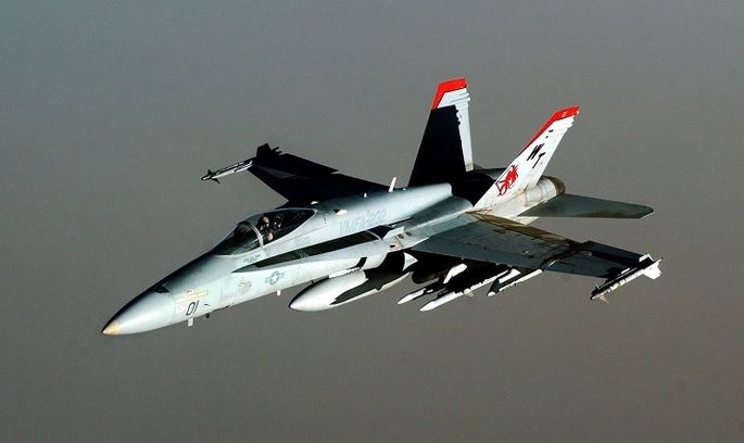 Винищувач F18A Міноборони РФ припинило співпрацю з військовими силами США щодо Сирії