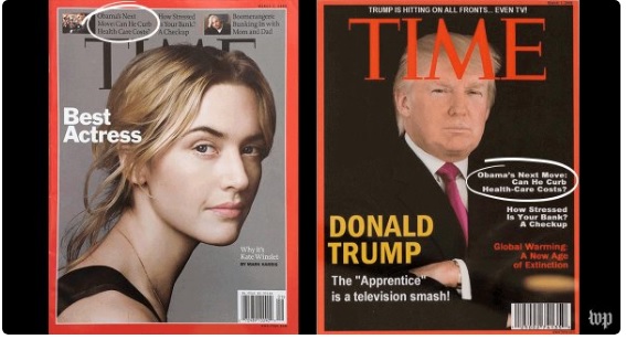 фото The Washington Post Twitter Трамп виготовив фейковий випуск журналу Time зі своїм обличчям на обкладинці