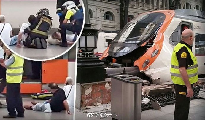 Аварія на залізничній станції в Барселоні: 48 постраждалих