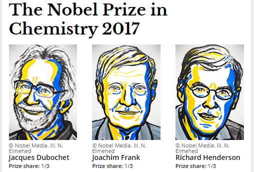 фото nobelprize.org Нобелівську премію з хімії вручили за розвиток кріоелектронної мікроскопії