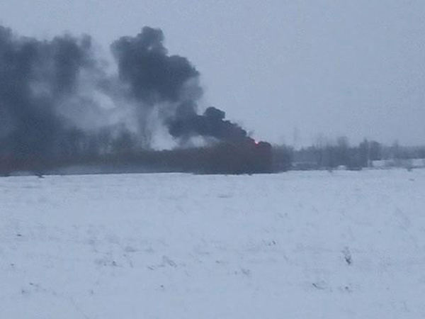 Фото Facebook MilitaryAviation.in.UA На нафтобазі БРСМ виникла пожежа