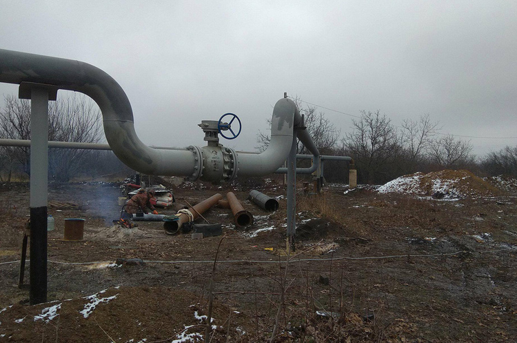 Фото Facebook / Павло Жебрівський Авдіївський газопровід почали випробовувати
