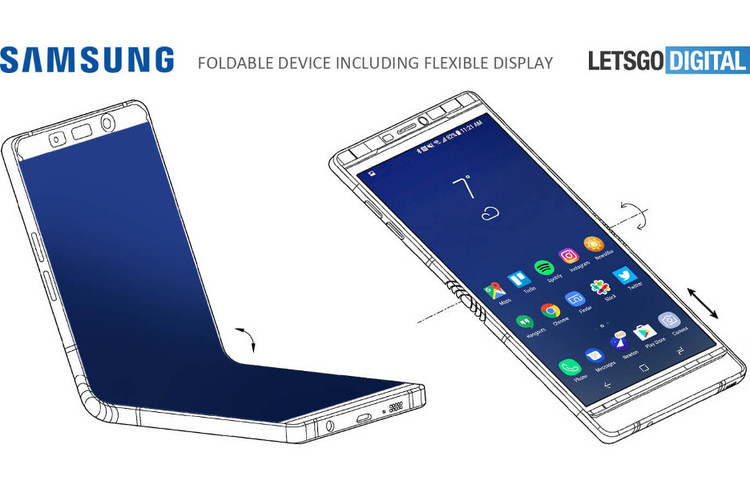 ілюстрація slashgear.com Samsung уже цього року випустить OLED-смартфони, які гнуться і складаються