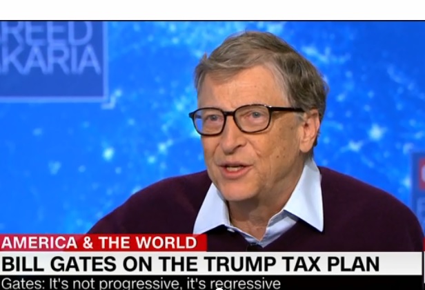 скрін з відео CNN Білл Гейтс незадоволений, що платить надто мало податків