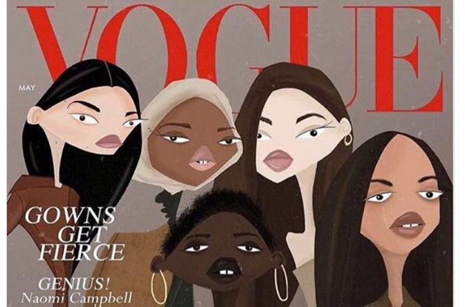 фото Instagram British Vogue Журнал Vogue використав для обкладинки роботу українського художника