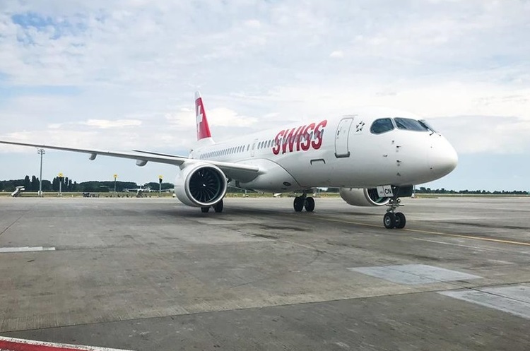 Bombardier CS300 Аеропорт «Бориспіль» вперше прийняв новий тип літака Bombardier CS300