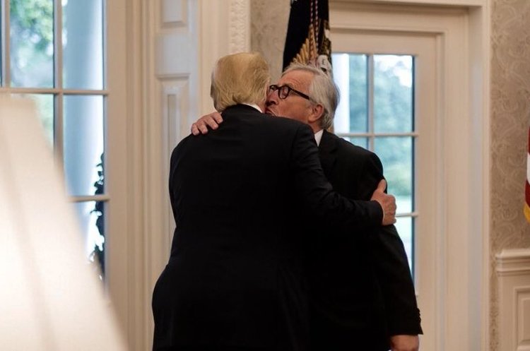 Дональд Трамп, Жан-Клод Юнкер США та ЄС домовились про «нульові» мита