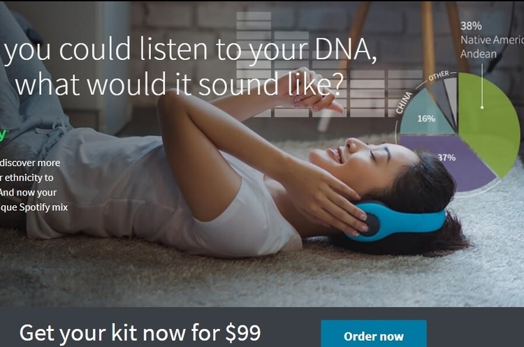 ancestry.com Сервіс Spotify створюватиме музичний плейліст на основі ДНК користувача