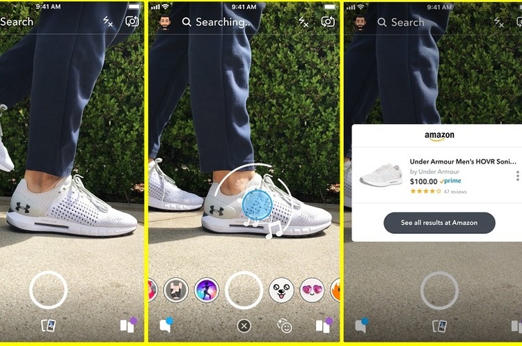 www.snap.com Snapchat об'єднався з Amazon для пошуку товару за фотографією