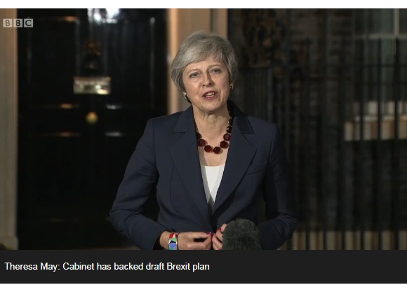 скрін bbc.com Тереза Мей вмовила свій кабінет схвалити угоду по Brexit, але парламент збирається її провалити
