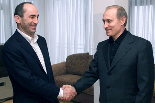 Роберт Кочарян і Путін, Алма-Ата, 2002 Екс-президента Вірменії арештовано за розгін мітингів і «повалення конституційного ладу»