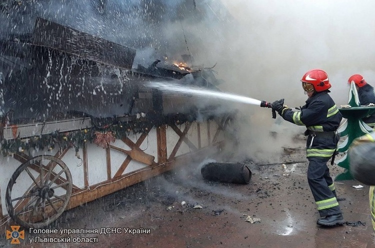 фото ГУ ДСНС у Львівській області Вибух на різдвяному ярмарку у Львові стався через грубе порушення правил безпеки – Садовий