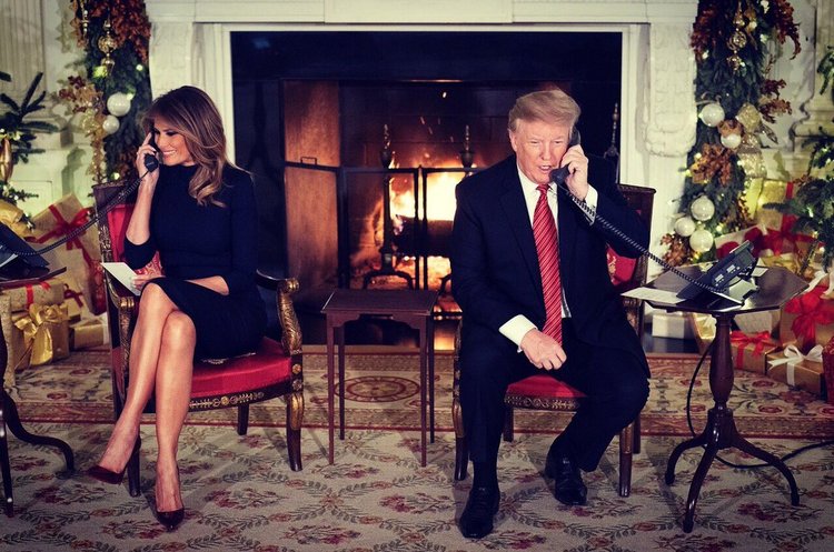 фото Twitter Меланії Трамп Трамп засоромив 7-річного хлопчика, що той досі вірить у Санта Клауса