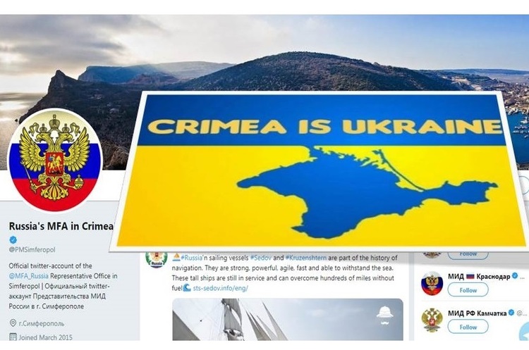 фото Twitter Ukraine's Emb. to UK Україна звернулася в Twitter з вимогою заблокувати акаунт окупаційної влади Криму