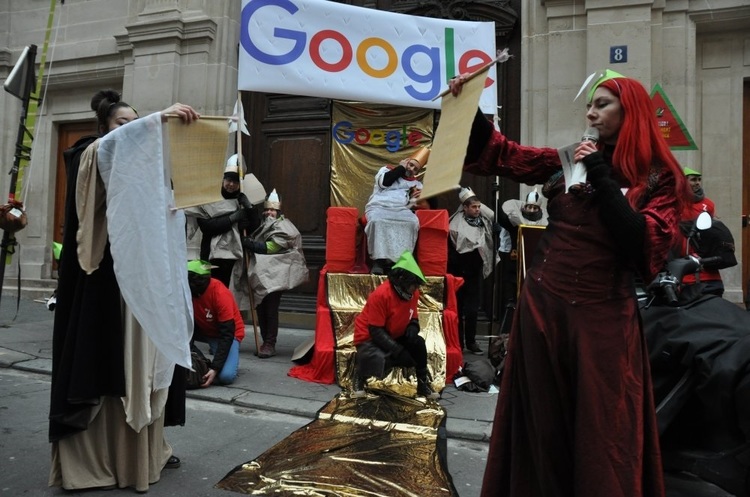 https://france.attac.org У Парижі офіс Google пограбували «Робін Гуди»