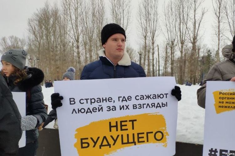 Акція на підтримку Анастасії Шевченко в Казані, 10 лютого 2019 року У Росії пройшов «Марш материнського гніву», є затримані