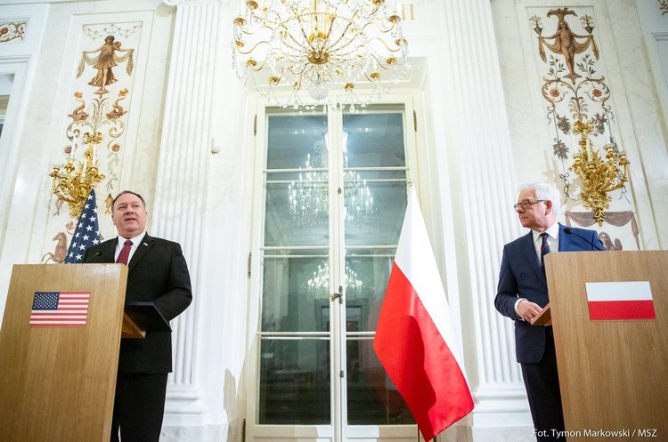 Майк Помпео, Яцек Чапутович Польща та США спільно виступили проти «загрозливого» «Північного потоку – 2»