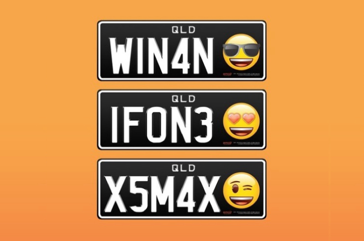 Фото: Personalised Plates, Instagram Австралія дозволила смайлики на номерних знаках автомобілів