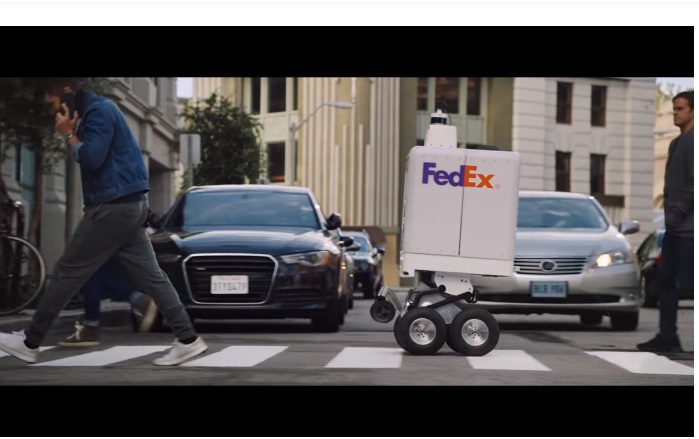 скрін-шот Youtube FedEx запустить автономного робота для доставки посилок (ВІДЕО)