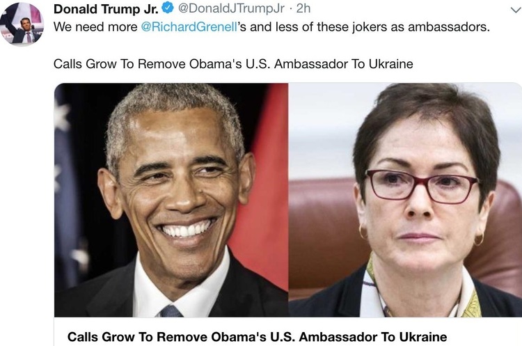 Заява Луценка щодо посла США в Україні набула сенсу: Трамп уже рік хоче звільнити Йованович