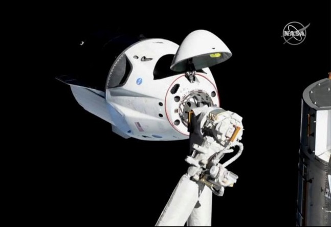 Капсула Сrew Dragon. Фото: NASA/Reuters SpaceX невдало випробувала двигуни нового корабля Crew Dragon