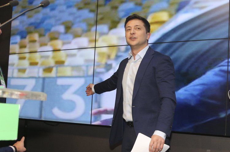 Кандидат в президенти Володимир Зеленський Оприлюднено підсумкові дані національного екзит-полу: Зеленський набрав 73% голосів