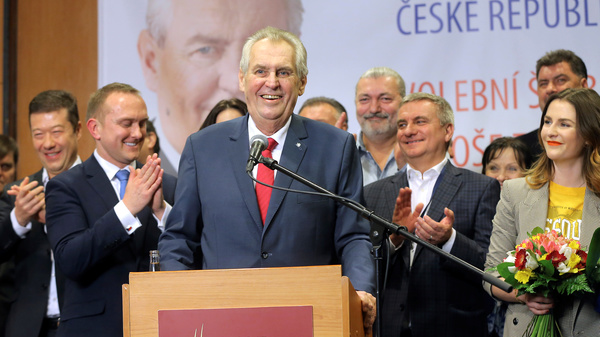 Мілош Земан Президент Чехії підтримав «Північний потік – 2»