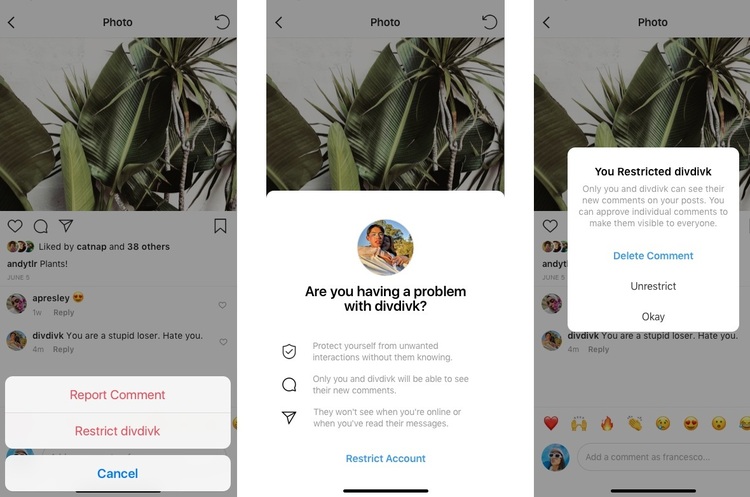 Instagram запустила нову функцію, яка не дозволить писати образливі коментарі