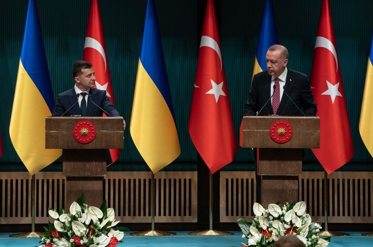 Володимир Зеленський та Реджеп Таїп Ердоган Президенти України та Туреччини домовились збільшити товарообіг до $10 млрд