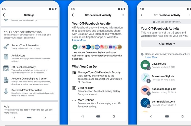 https://fbnewsroomus.files.wordpress.com Facebook впроваджує функцію для керування інформацією про себе з інших ресурсів